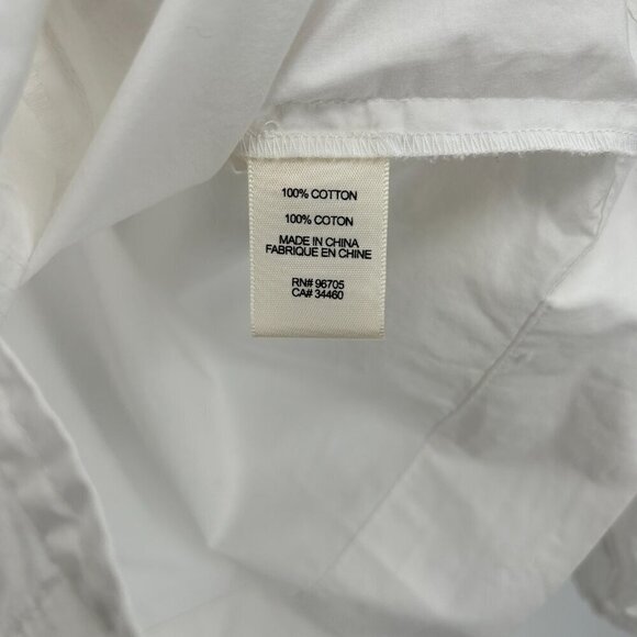 REBECCA TAYLOR La Vie White Ruffle Lace Cottagecore Wide Sleeve Blouse Large - Picture 7 of 8